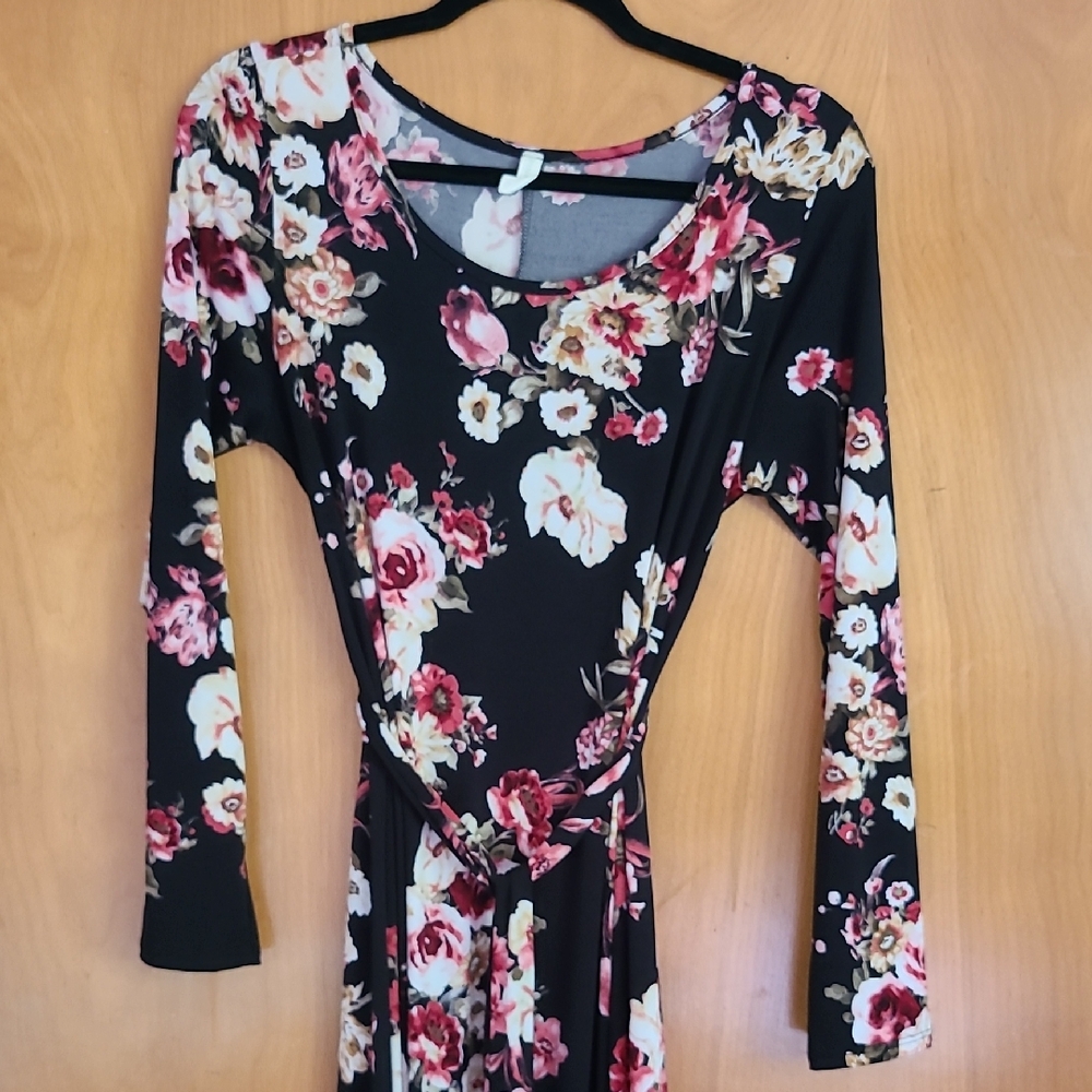 Pinkblush Pink and White Long Sleeve Sheath Dress